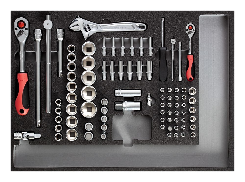 GEDORE R21010004 Werkzeugsatz 3x CT-Module 129-teilig Produktbild img1 L