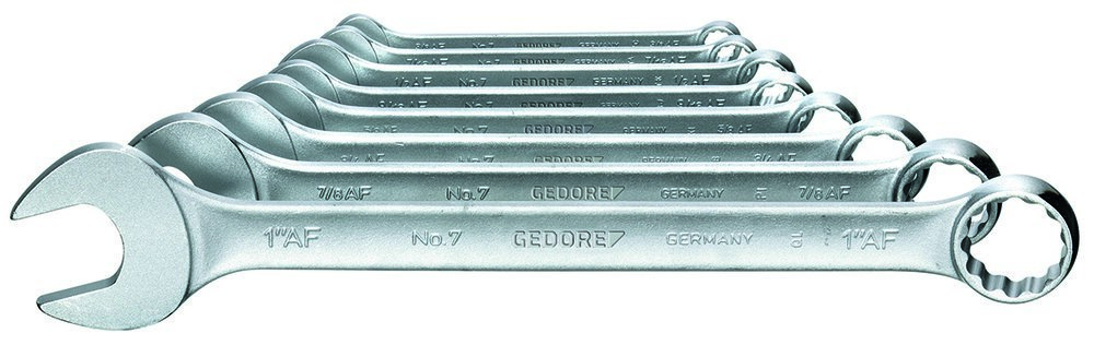 GEDORE 7-08A Ring-Maulschlüssel-Satz 8-teilig UD-Profil 3/8-1" Produktbild img1 L