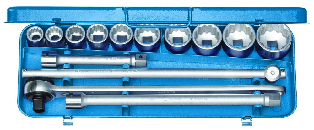 GEDORE D 32 EAU-2 Steckschlüssel-Satz 3/4" 14-teilig UD 15/16-2" Produktbild img1 L
