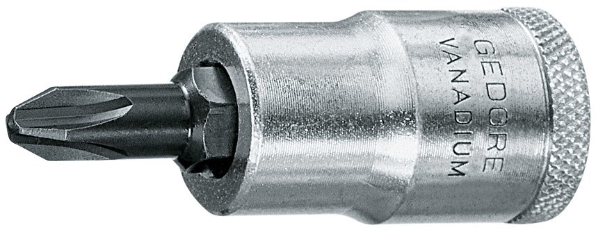 GEDORE Schraubendrehereinsatz 1/2" für Kreuzschlitzschrauben PH Produktbild img1 L