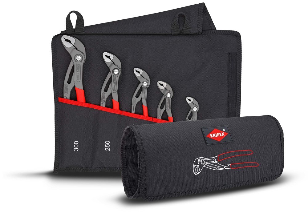 KNIPEX Wasserpumpenzangen-Set Cobra® 00 19 55 S5 5-teilig Rolltasche Produktbild img3 L