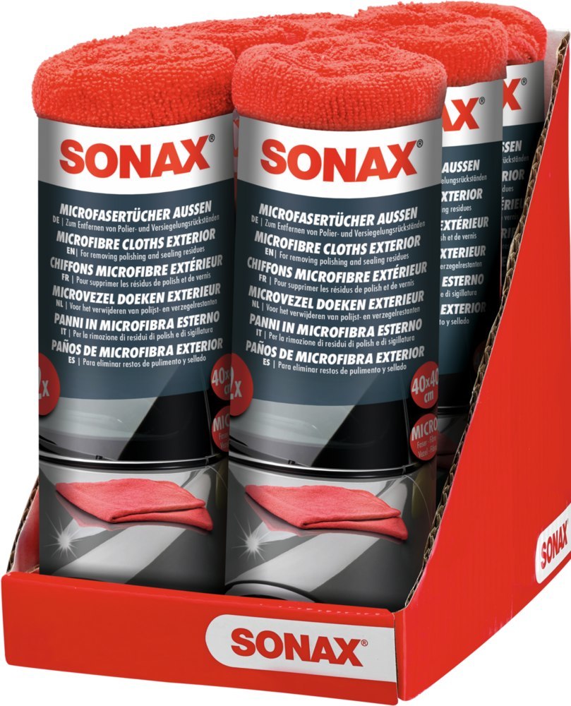 SONAX MicrofaserTuch Außen 2 Stück Produktbild img4 L
