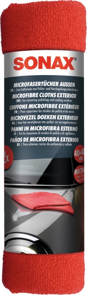 SONAX MicrofaserTuch Außen 2 Stück Produktbild img2 L