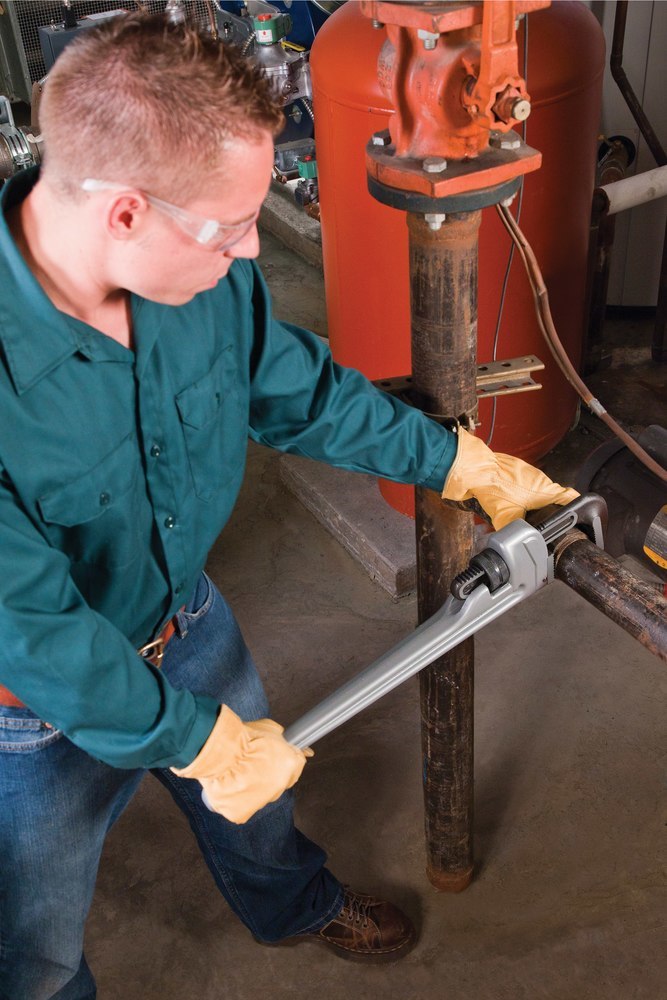 RIDGID Rohrzange gerade 3 Zoll Alu Ridgi d Produktbild img11 L