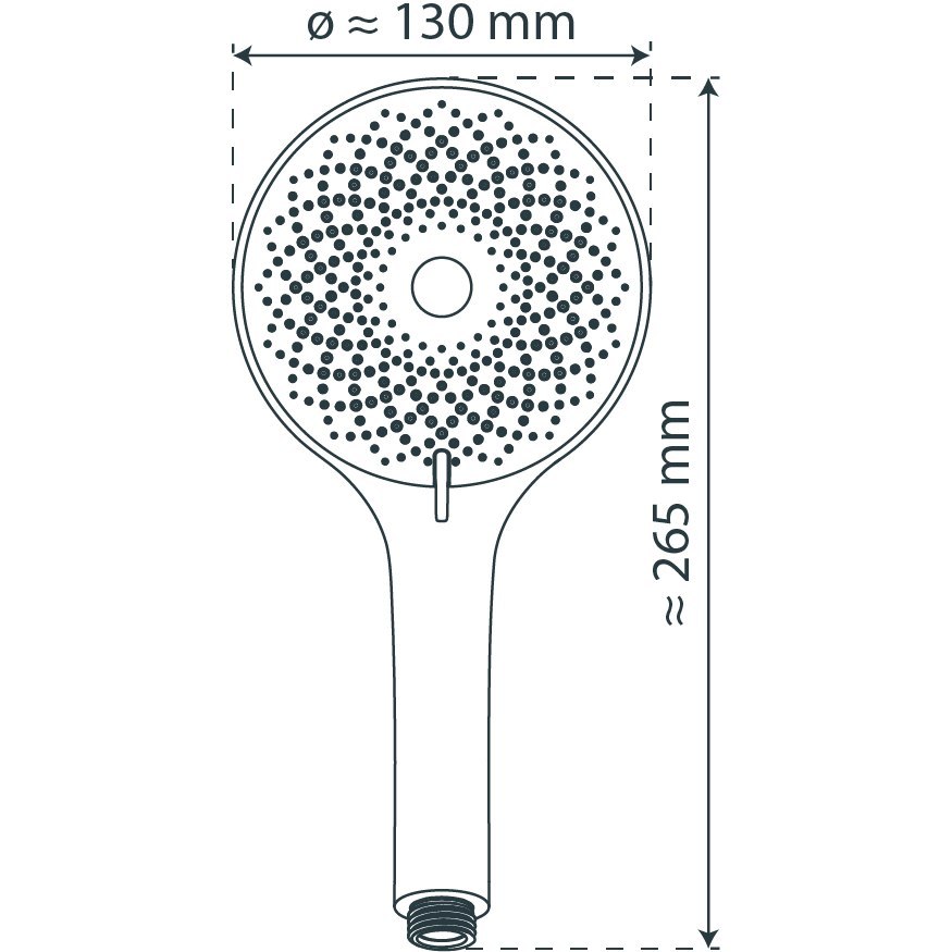 KIRCHHOFF Handbrause, Chrom Produktbild img2 L