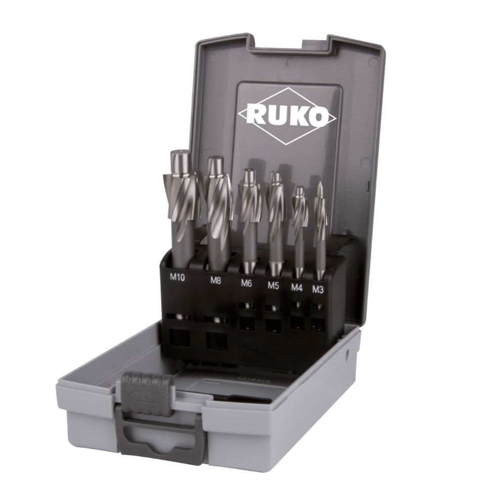RUKO Flachsenker-Set D373 HSS fein, 6 tlg. Produktbild img1 L