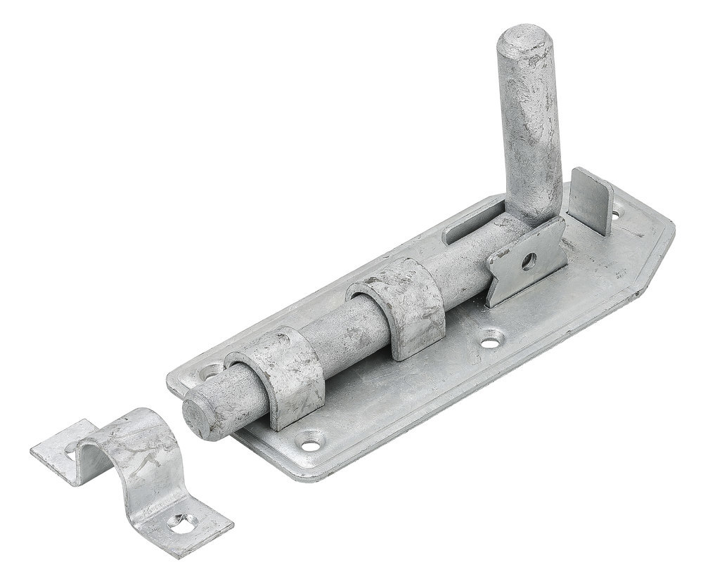 VORMANN Bolzenriegel,mit Schlaufe,gerade,160x65, silber feuerv. Produktbild img1 L