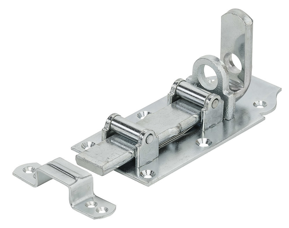 VORMANN Rollenschlossriegel,mit Schlaufe,abschließbar,gerade,180x70, silber vz Produktbild img1 L