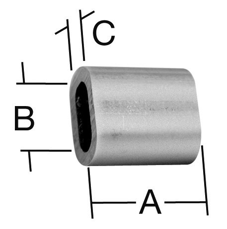 VORMANN Pressklemme Aluminium blank Ø 2mm 7mm Produktbild img2 L