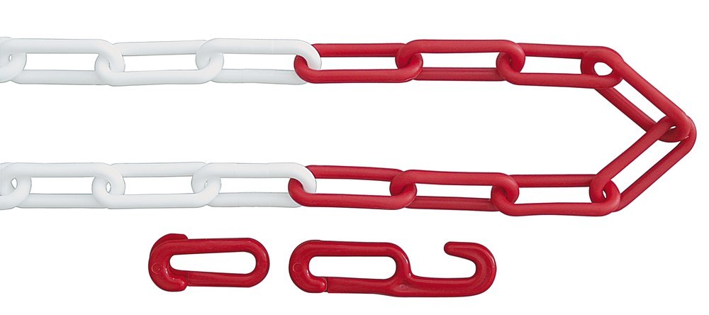 VORMANN Absperrkette Kunststoff 6mm xGesamtlänge 5m rot weiß Produktbild img1 L