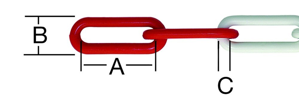 VORMANN Absperrkette Kunststoff 6mm xGesamtlänge 5m rot weiß Produktbild img2 L