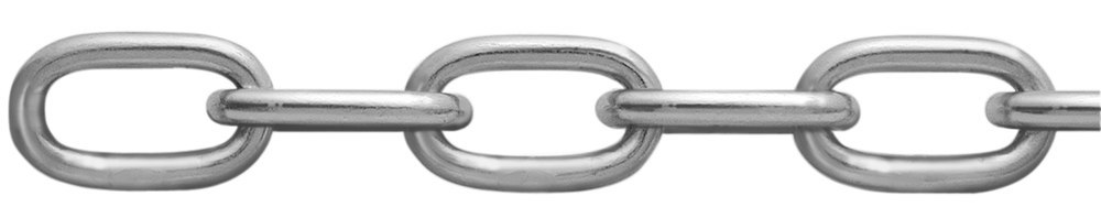 VORMANN Rundstahlkette, Form A, geschweißt, DIN 5685, Stahl Produktbild img1 L
