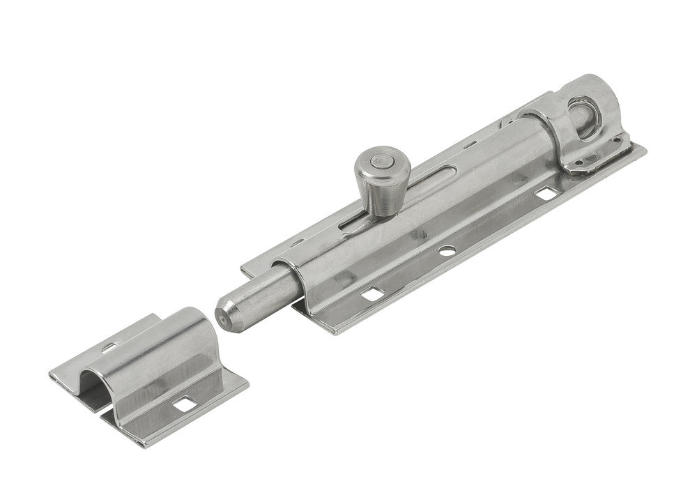 VORMANN Türschlossriegel,mit Schlaufe,abschließbar,gerade,130x43,5, silber Produktbild img1 L
