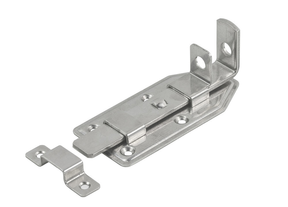 VORMANN Türschlossriegel,mit Schlaufe,abschließbar,gerade,120x56, silber Produktbild img1 L