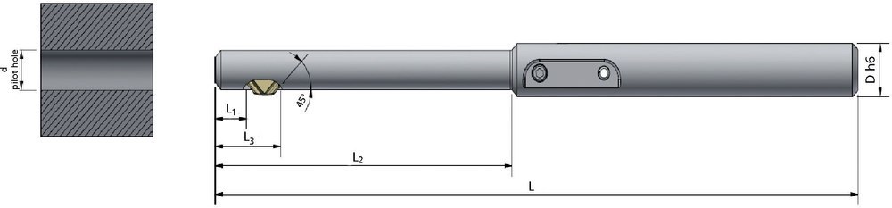 GRATTEC Maschinelles Bohrung-Entgratwerkzeug Produktbild img2 L