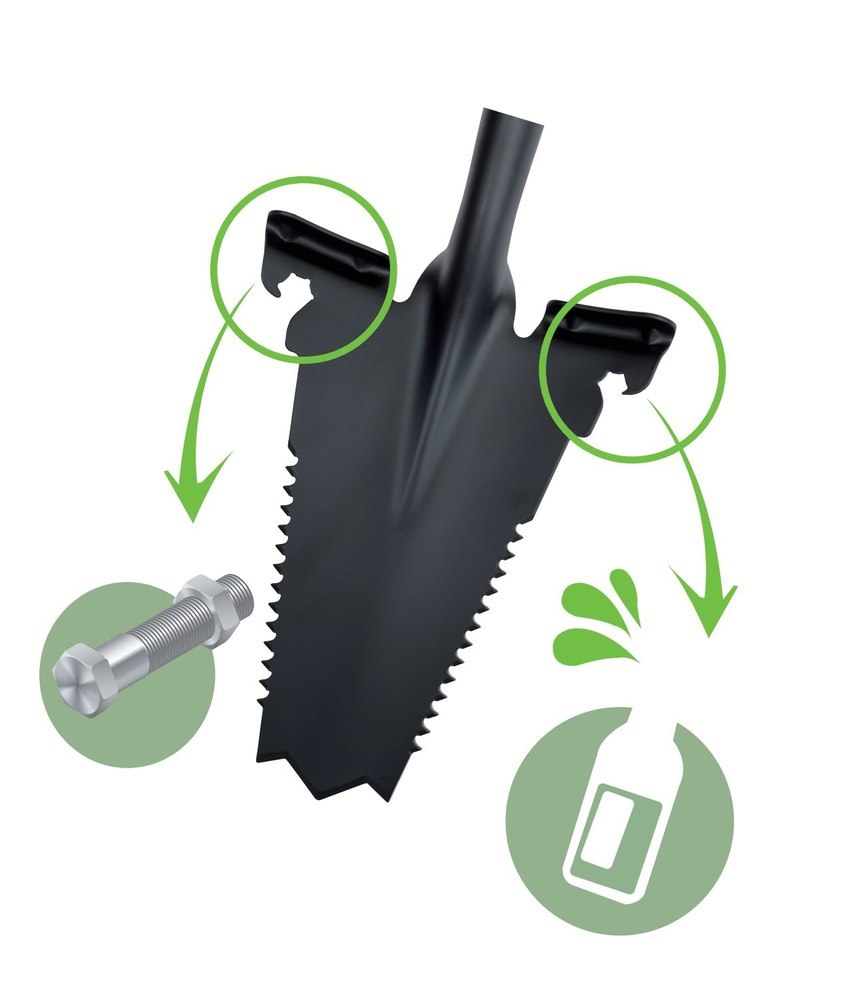 FREUND Wurzelspaten 69870 mit Stahlrohrstiel und Kst.-D-Griff Produktbild img8 L