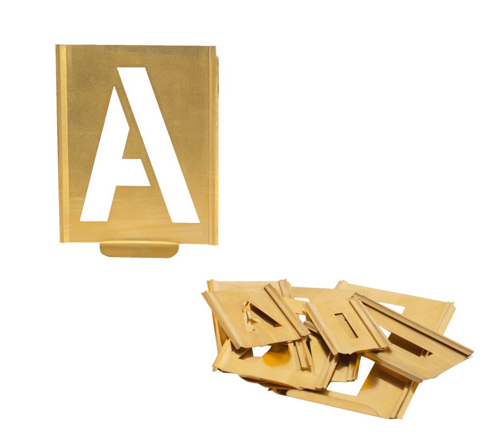 Kukko Signierschablonensatz 327 Buchstaben A-Z Schrifthöhe 50mm Produktbild img1 L