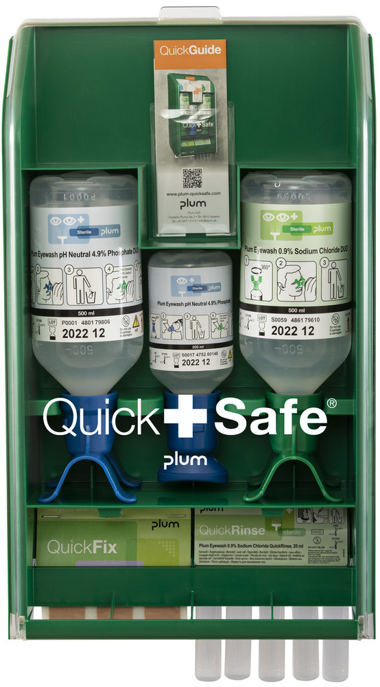PLUM 1-Hilfe-Station QickSafe Box Chemic al Industry Produktbild img1 L
