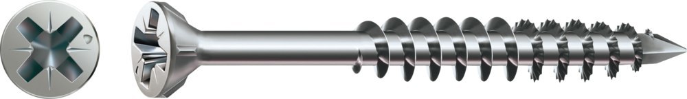 SPAX, Universalschraube, Senkkopf, T-STAR plus, 4CUT, TG, Edelstahl A2 Produktbild img1 L