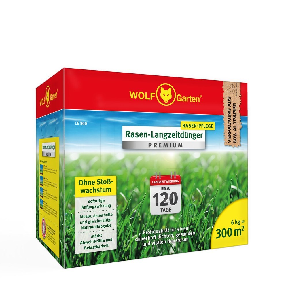 WOLF GARTEN Rasen-Lanzeitdünger 6kg LE 3 00 Premium Produktbild img1 L