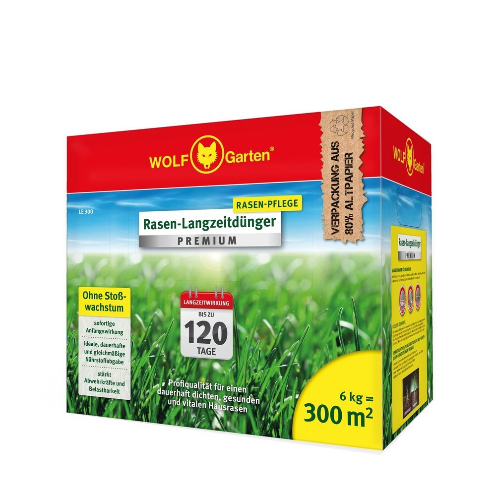 WOLF GARTEN Rasen-Lanzeitdünger 6kg LE 3 00 Premium Produktbild img2 L