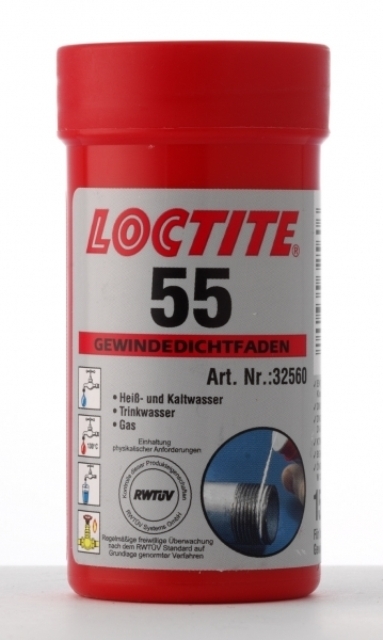 LOCTITE 55 Gewindedichtfaden Polyamid mit inerter Paste weiß, 160m Dose Produktbild img1 L
