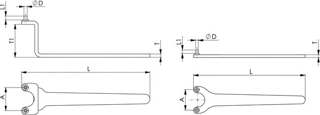 AMF Stirnlochschlüssel, DIN 3116 Produktbild img2 L