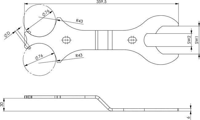 AMF Montagewerkzeug 6425MW Gr.76 Produktbild img2 L