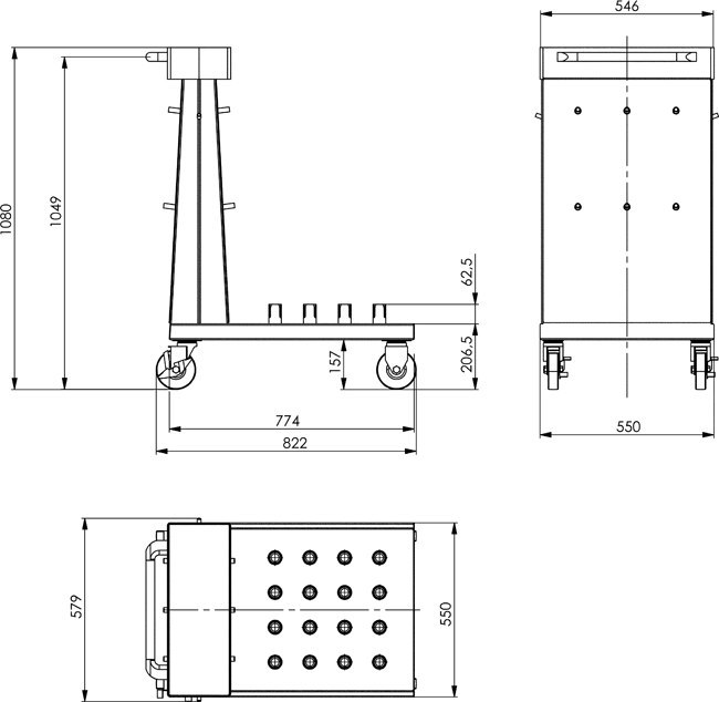 AMF Werkstattwagen leer 6425WW Produktbild img2 L
