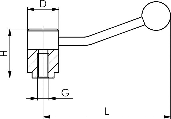 AMF Rasten-Spannhebel Produktbild img2 L