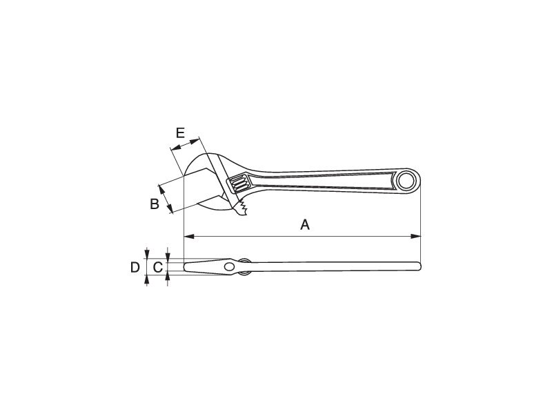 ergo Rollg.Schl. 8", verchromt Max.SW 27 mm, Umstellbar Produktbild img2 L