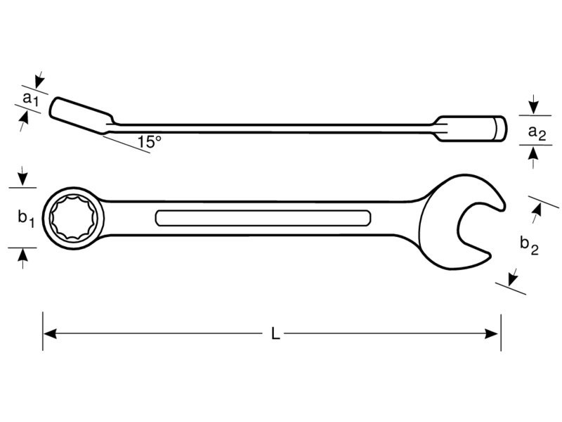 BAHCO Ring-Maulschlüssel Nr. 111M, metrisch Produktbild img4 L