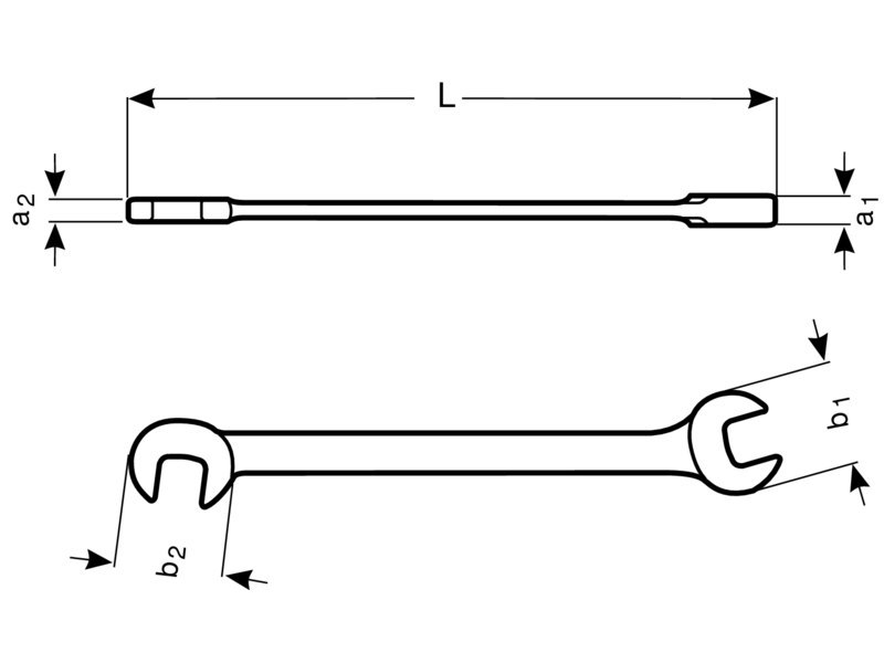 BAHCO Doppelmaulschlüssel, Lilliput Produktbild img2 L