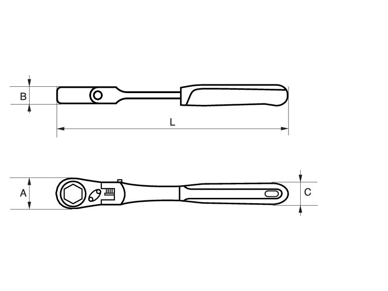 BAHCO Durchsteck-Stecknuss Bahco Produktbild img2 L