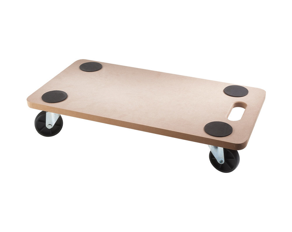 HSI Transportroller harte Rollen Ø = 75mm 200 kg MDF 29 x 58 cm Produktbild img1 L