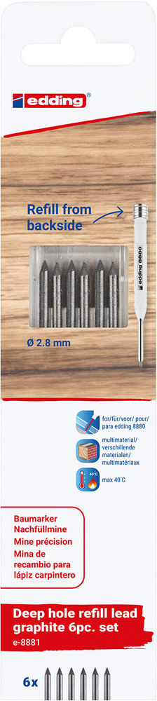 edding f.8880 Tiefloch Baumarker graphit Produktbild img2 L