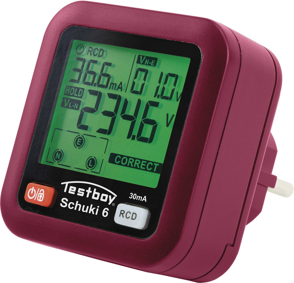 Testboy Steckdosenprüfgerät TV Schuki 6 Produktbild img1 L