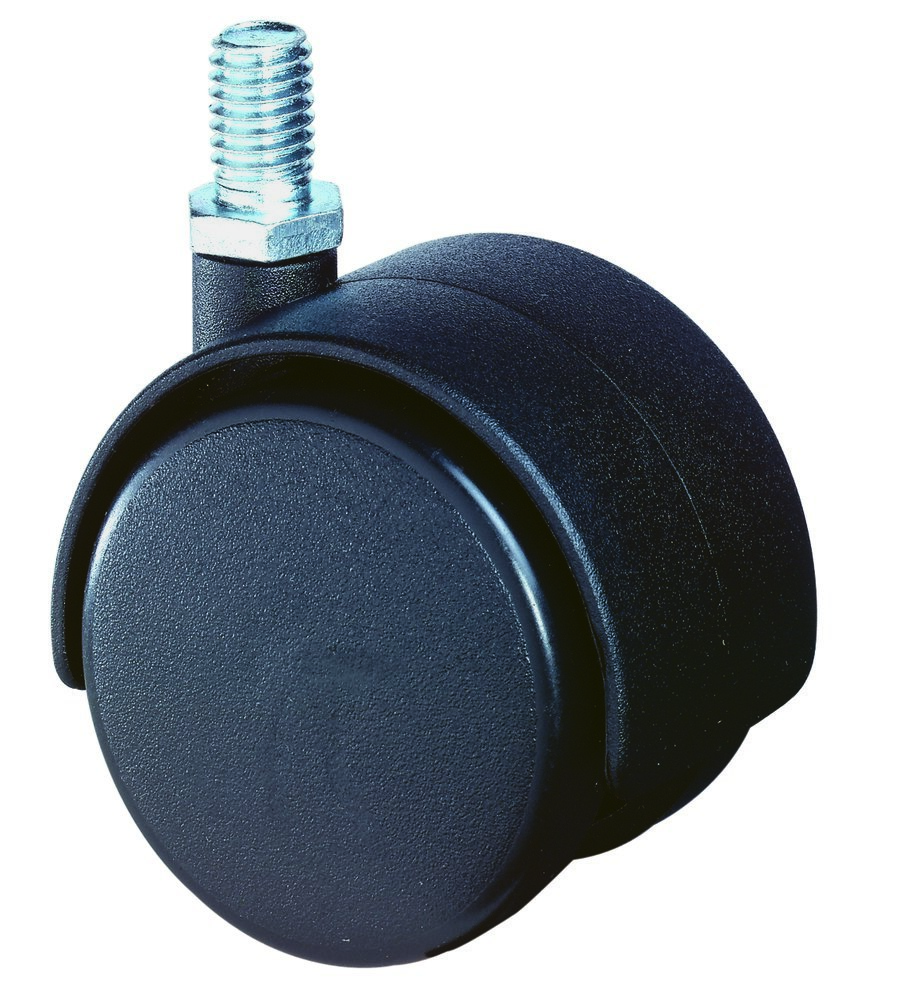 BS ROLLEN Doppelrolle F75, mit Gewindestift, schwarz Produktbild img1 L