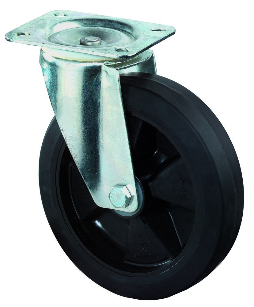 BS ROLLEN Transp.geräte-Lenkrolle,Rad Ø 125mm, LS400, 150kg, stahl verzinkt Produktbild img1 L