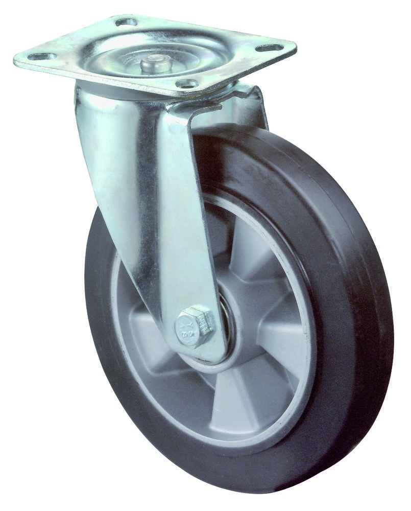 BS ROLLEN Transp.geräte-Lenkrolle,Rad Ø 125mm, LS400, 150kg, stahl verzinkt Produktbild img1 L
