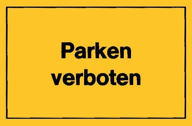 Verbotsschilder, Parken verboten, gelb Produktbild img1 L