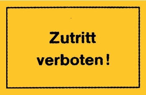 Hinweisschild "Zutritt verboten!" Produktbild img1 L