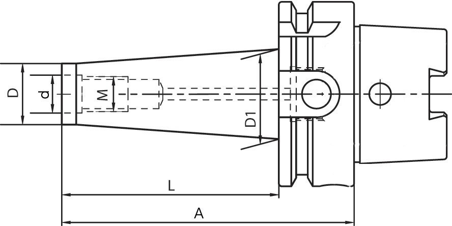 fortis Spannfutter für Einschraubfräser; DIN 69893, FORM A+C; Produktbild img2 L