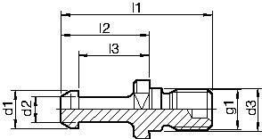 HAIMER Anzugsbolzen, JISB6339, BT, 90° Produktbild img2 L