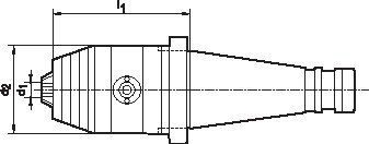 fortis Werkzeuge Kurzbohrfutter DIN 2080 R/L 1,5-16 SK40 Produktbild img2 L