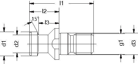 HAIMER Anzugsbolzen, DIN69872 B, SK Produktbild img2 L