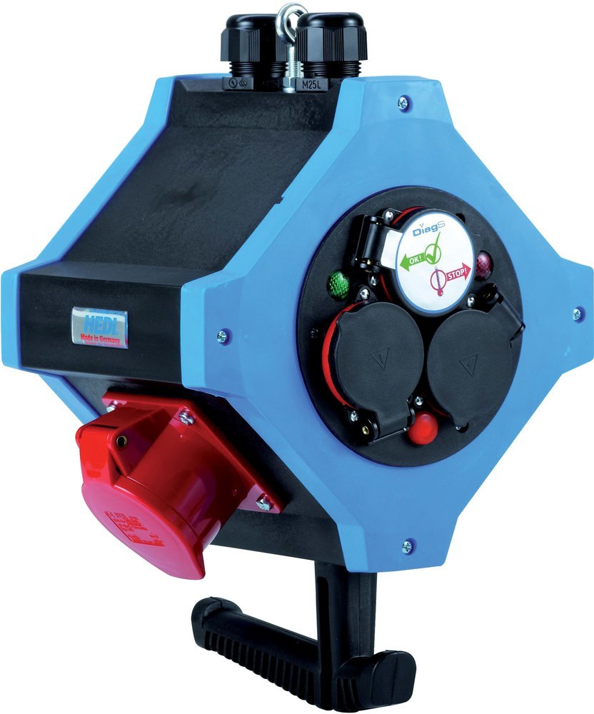 HEDI Energie-Hängeverte. IP44 6xSchutzko ntakt,2xCEE 5x16A Hedi Produktbild img1 L