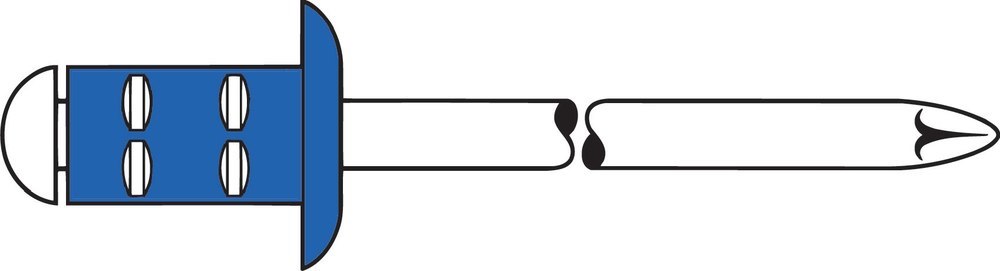 PolyGrip Blindniete Stahl/Stahl Flachrundkopf 4,8 x 17 Produktbild img5 L