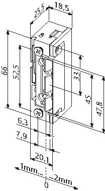 effeff Türöffner 118.13-60B35,10-24V AC/DC Produktbild img2 L