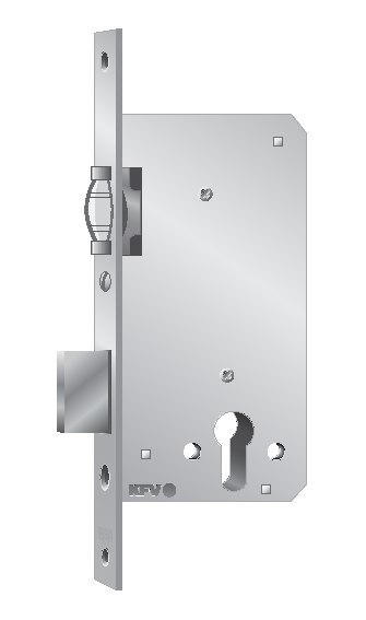KFV Pendeltürschloss 486,PZ,D55,F24x235ktg,Si Produktbild img1 L